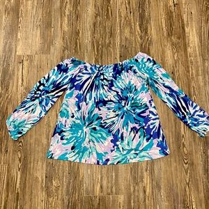 Lilly Pulitzer Enna Top in Off Tropic